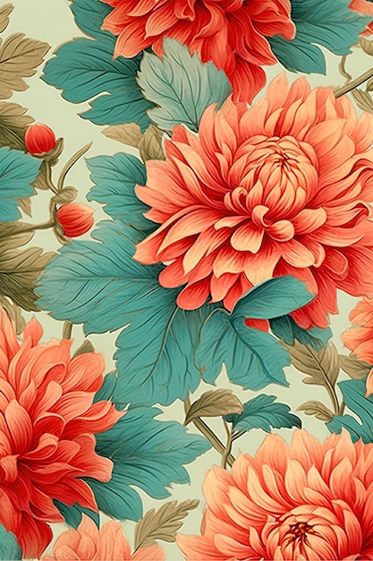 Flower seamless pattern