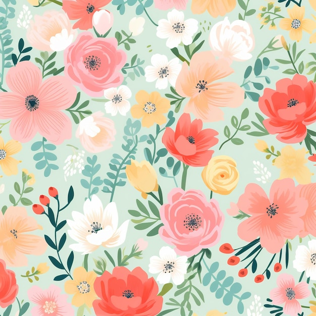 Flower Seamless Pattern