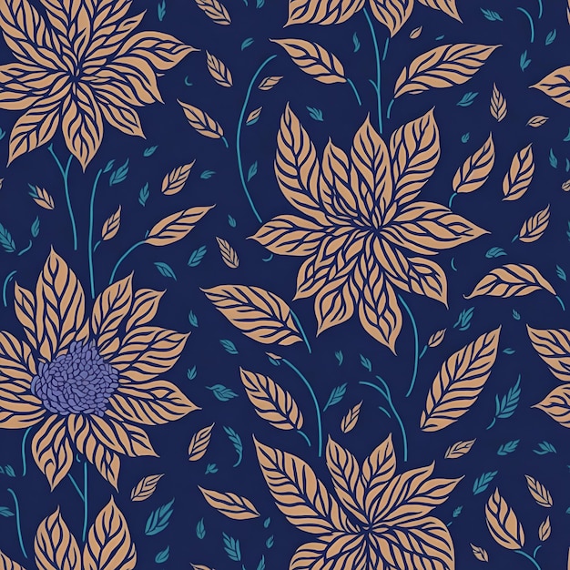 Flower seamless patterns