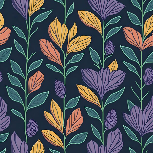 Flower seamless patterns