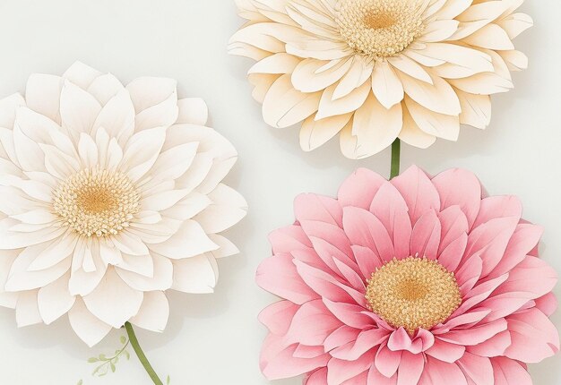 flower set vector HD 8k wall paper Stock Photographic image