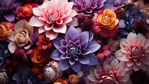 flower set vector HD 8K wallpaper Stock Photographic Image