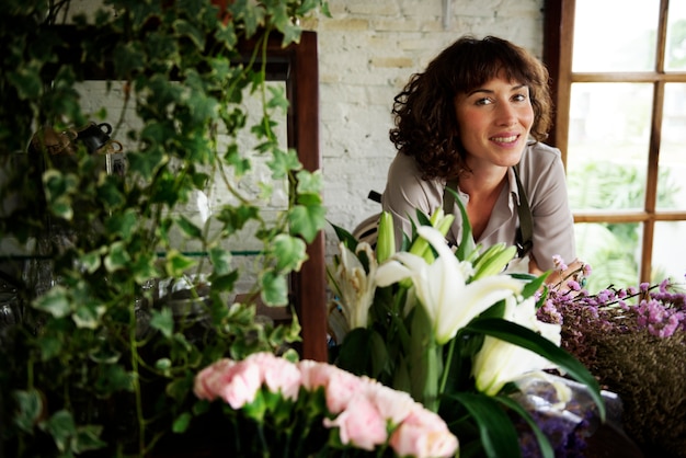 Flower shop owner