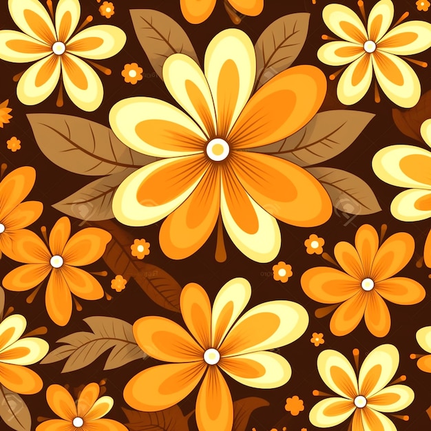 flower on solid background