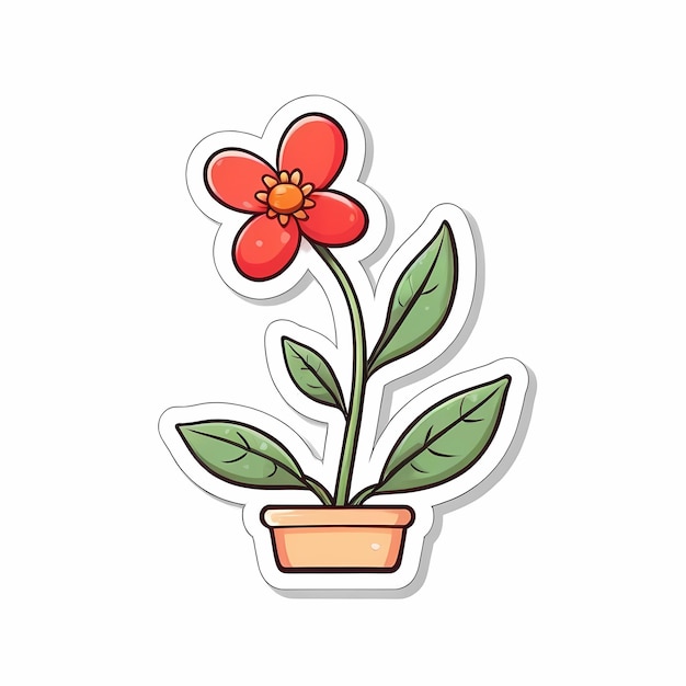 flower sticker design
