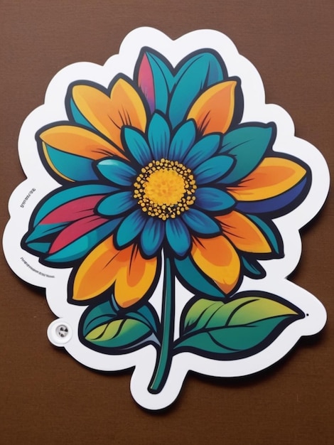 a flower sticker for t shirt