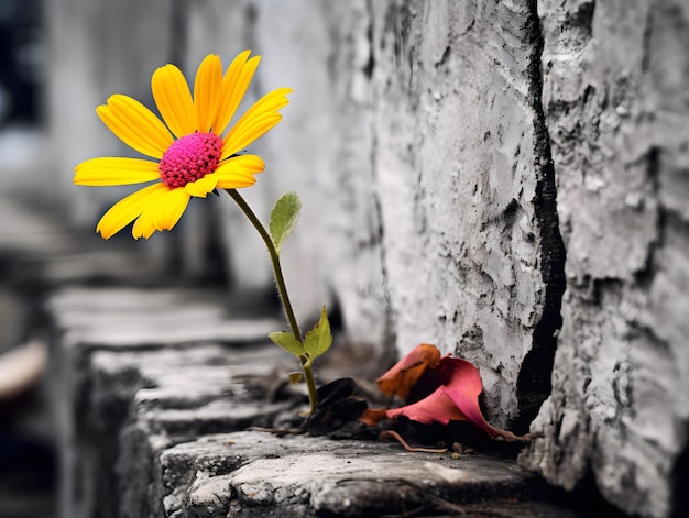 flower on street