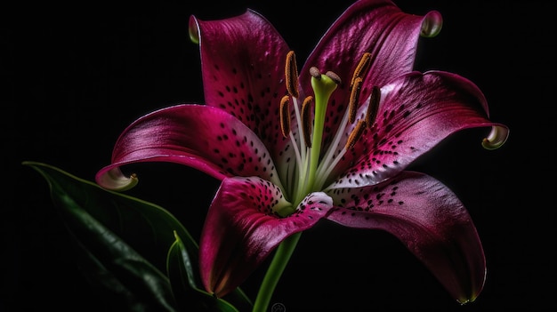 A flower that has the word lily on it