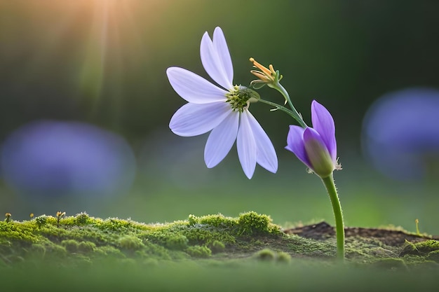 土の中で育つ花