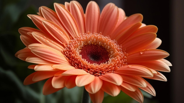 Foto un fiore di colore arancione