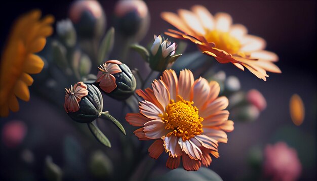 A flower that is in a pot