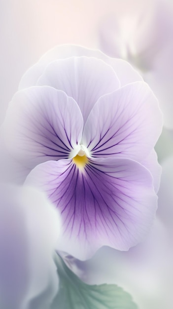 A flower that is purple and white