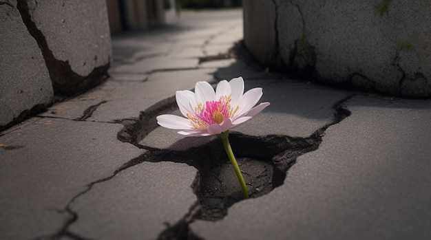 The Flower Through Concrete