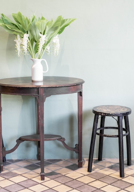 flower in vase decoration on table