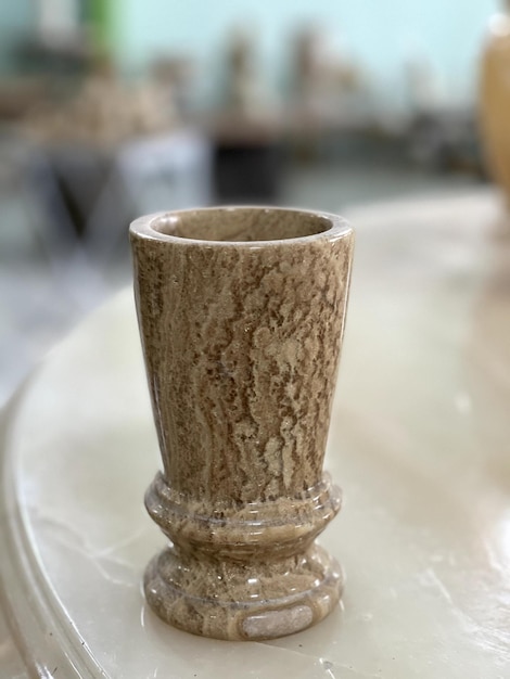 flower vase made of Indonesian marble