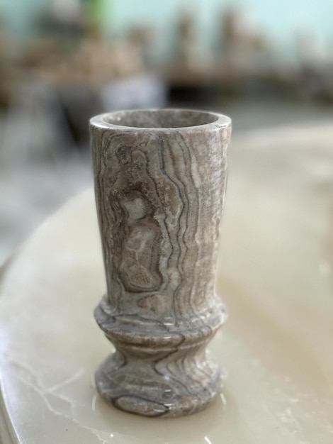 flower vase made of Indonesian marble