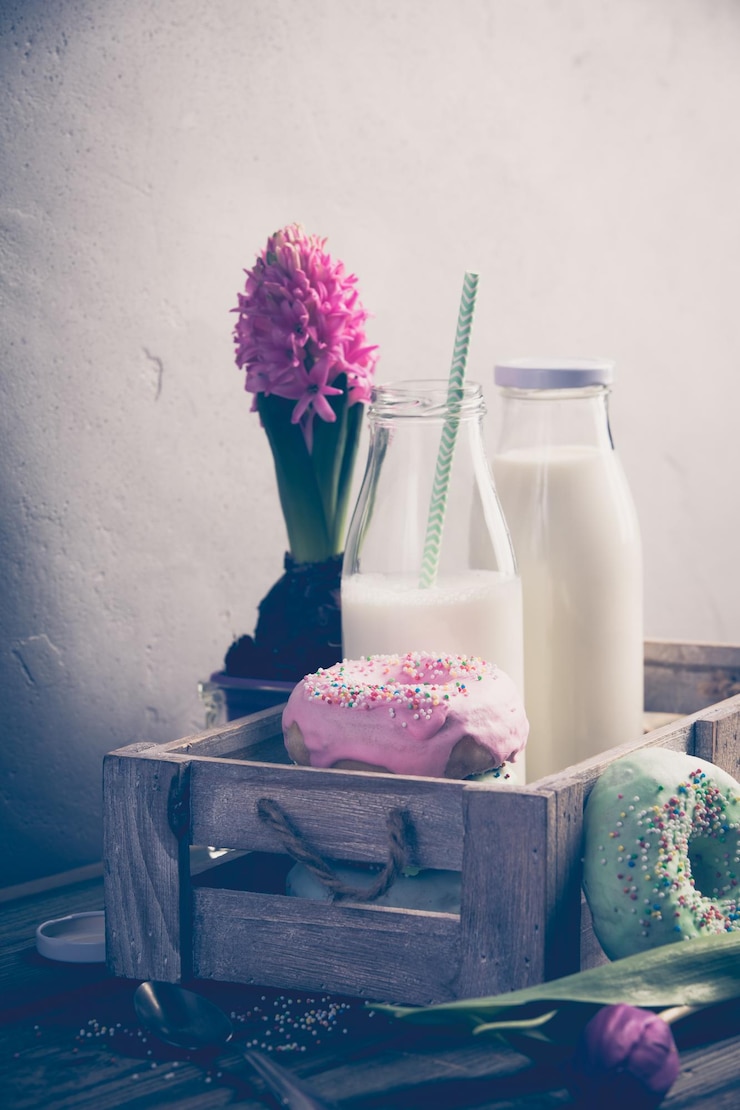 Photo flower vase on table against wall
