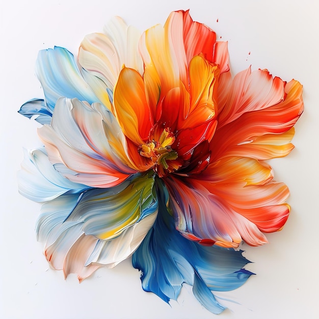 Flower in waterpaint