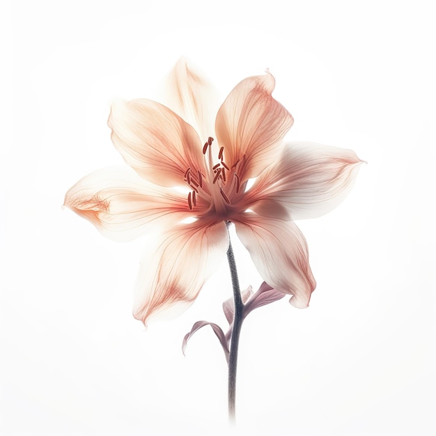 flower on white background