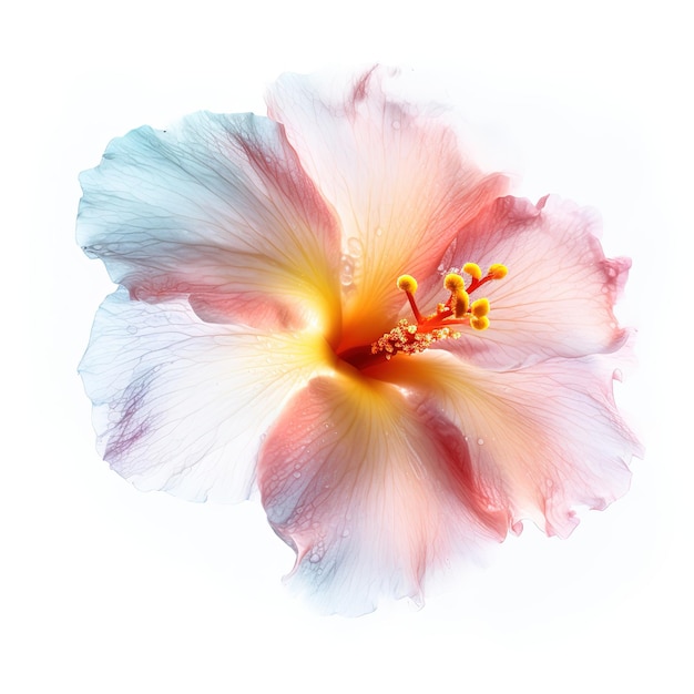 flower on white background