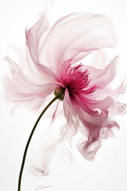 A flower in a white background