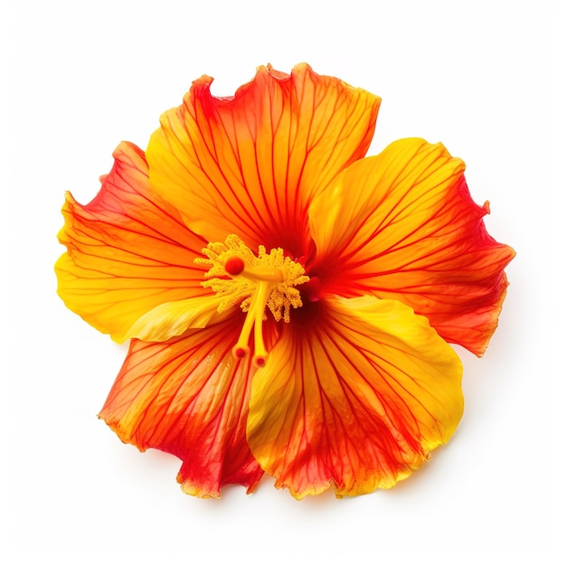 A flower on a white background