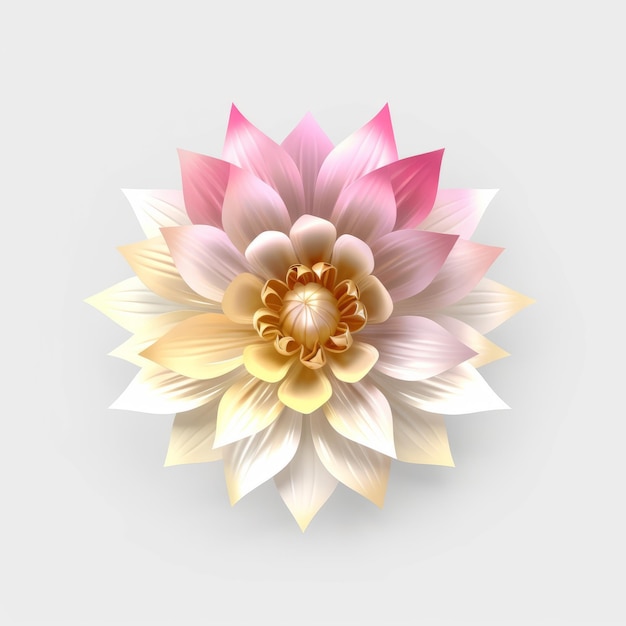 Flower with Cream Background