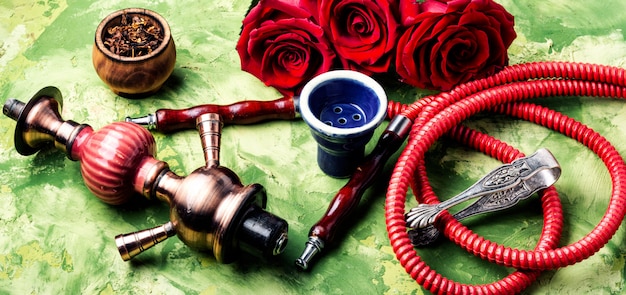 Flower with hookah