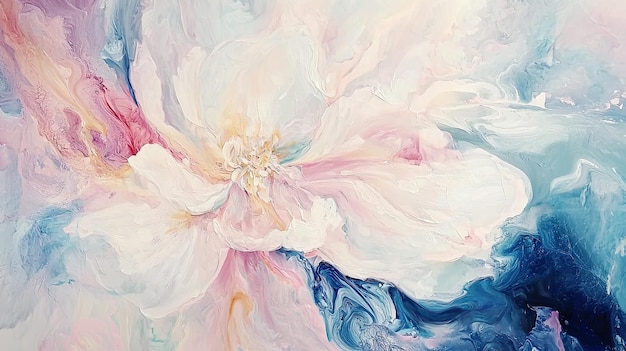 a flower with the name of the artist