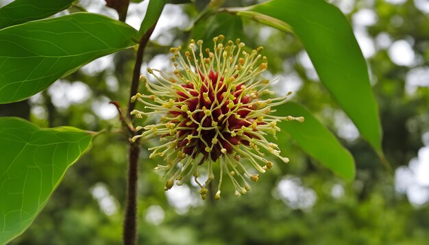 Photo a flower with the name of the company on it