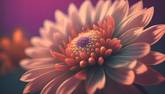 A flower with a purple background and a purple background.