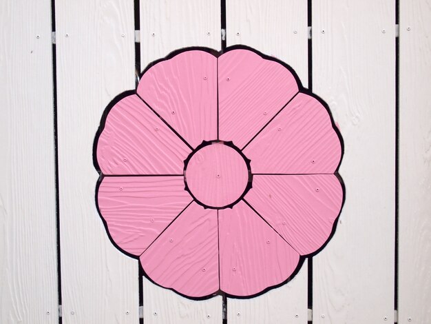 Photo flower wood wall