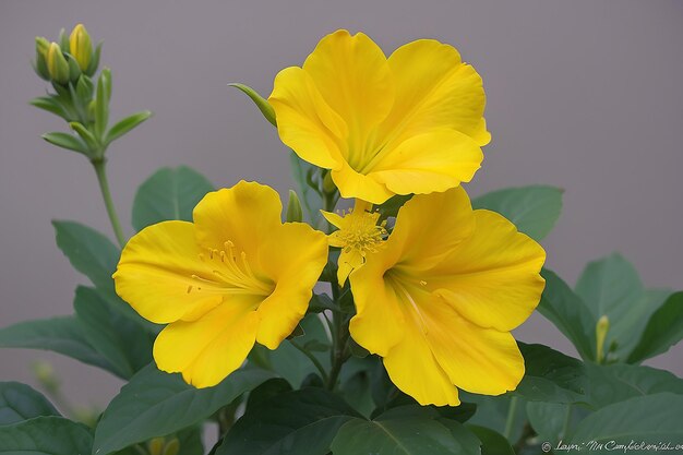 Flower in yellow color