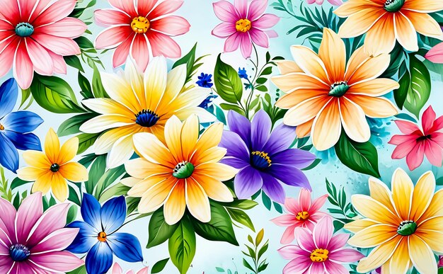 flowers abstract background color background flower