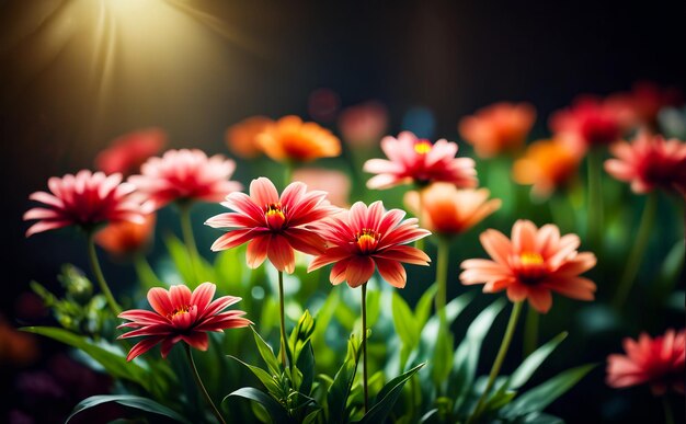 アブストラクト 背景の色 背景の花