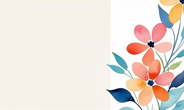 Photo flowers abstract background watercolor floral background flowers wallpaper