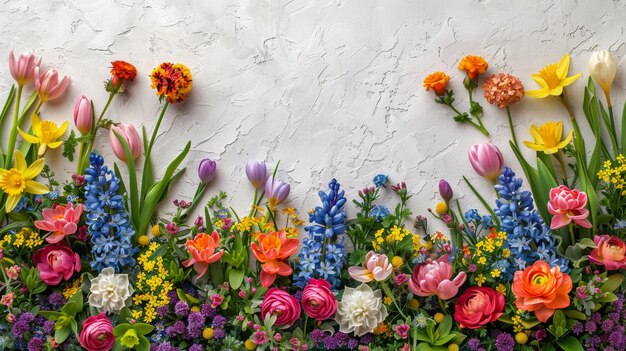 Flowers Adorning Wall