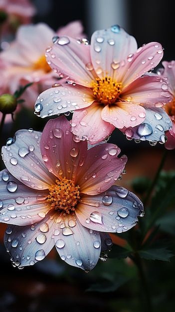 flowers after the rain