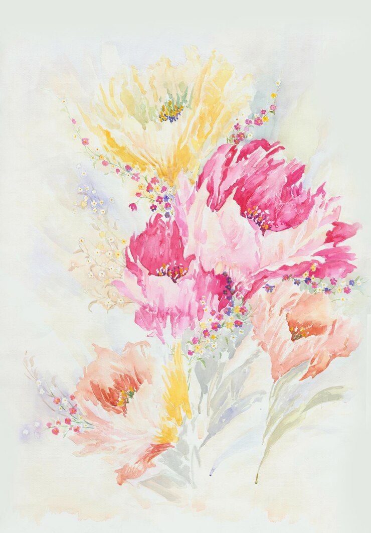 Photo 花は涼しい夏に咲き、葉と花の芸術的なデザインです。