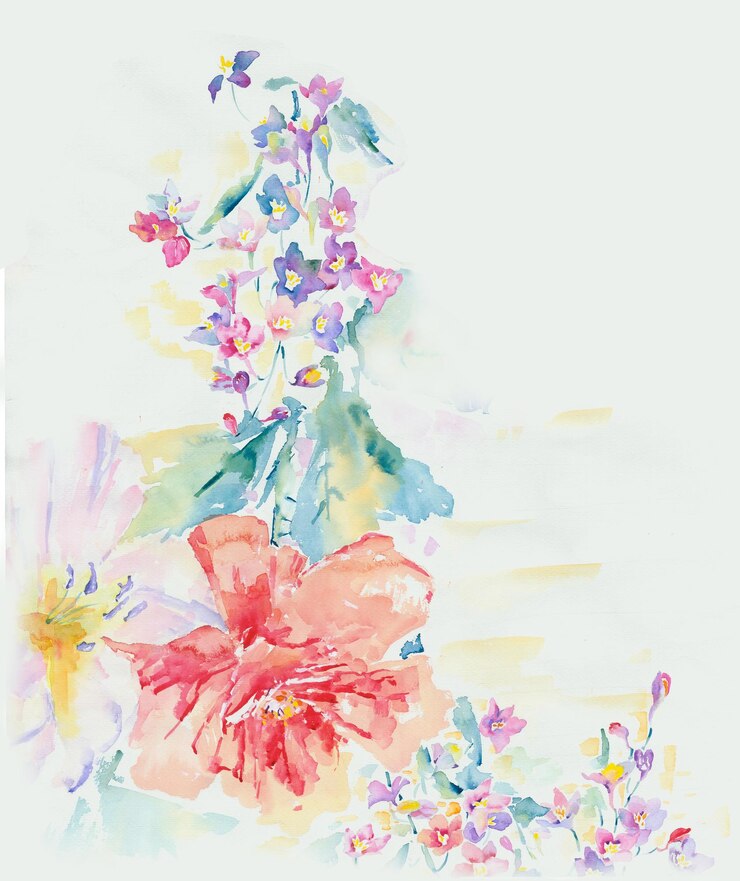 Photo 花は涼しい夏に咲き、葉と花の芸術的なデザインです。