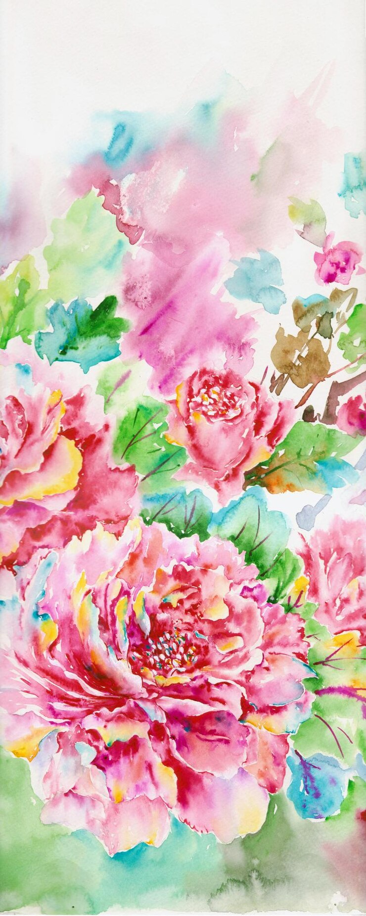 Photo 花はロマンチックで、葉と花の芸術的なデザインです。