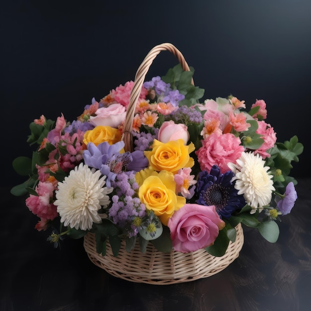 Flowers arrangement in honor of mothers day