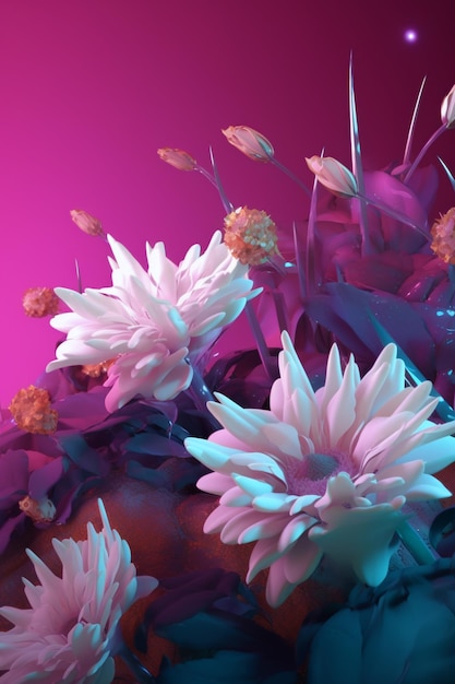 Flowers Art Ai generative