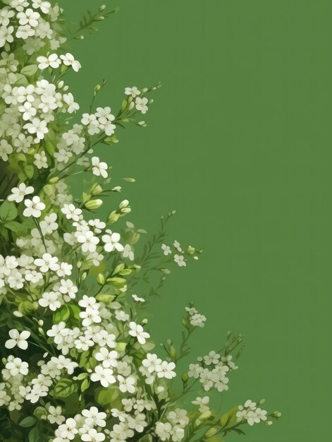 Flowers background Generative AI