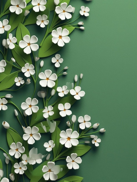 Flowers background Generative AI