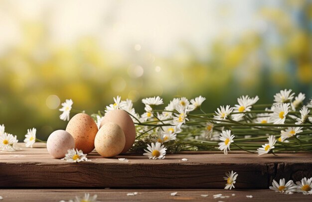 Photo flowers in a basket flowers in the garden eggs and flowers