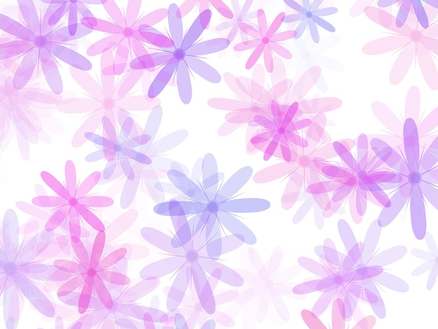 Flowers Bokeh Illustration for Background