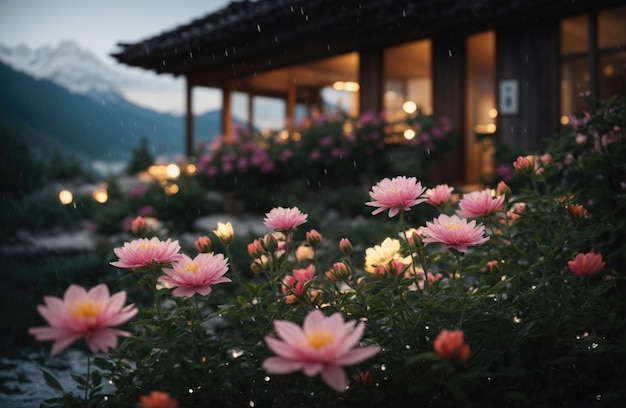 Flowers in Crystal Clear Water A Visual Symphony