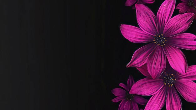 Photo flowers on the dark background wallpaper