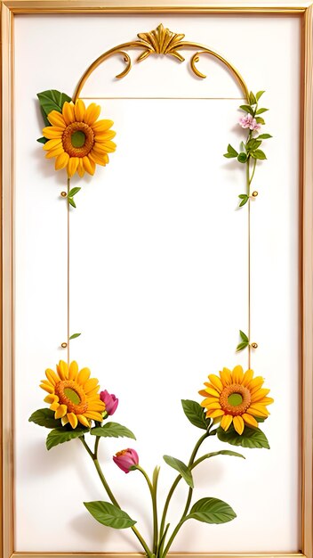 Photo flowers dream art frame ai